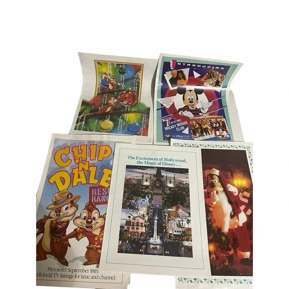 Disney Eyes & Ears 1988 Vol 18 #51  1989 Vol 19 #16/17/37/51 Chip n Dale VTG
